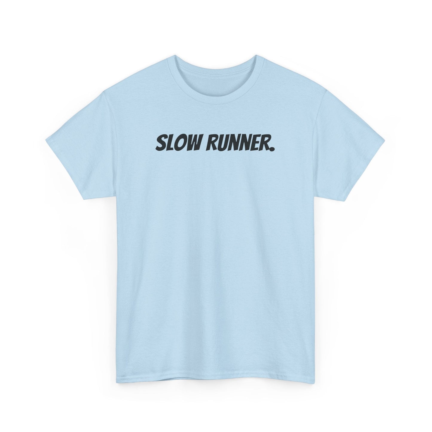 Caution - Slow Runner - Unisex Heavy Cotton Tee - Forward Gear Athletics