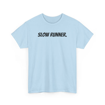 Caution - Slow Runner - Unisex Heavy Cotton Tee - Forward Gear Athletics