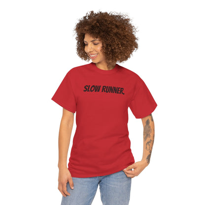 Caution - Slow Runner - Unisex Heavy Cotton Tee - Forward Gear Athletics