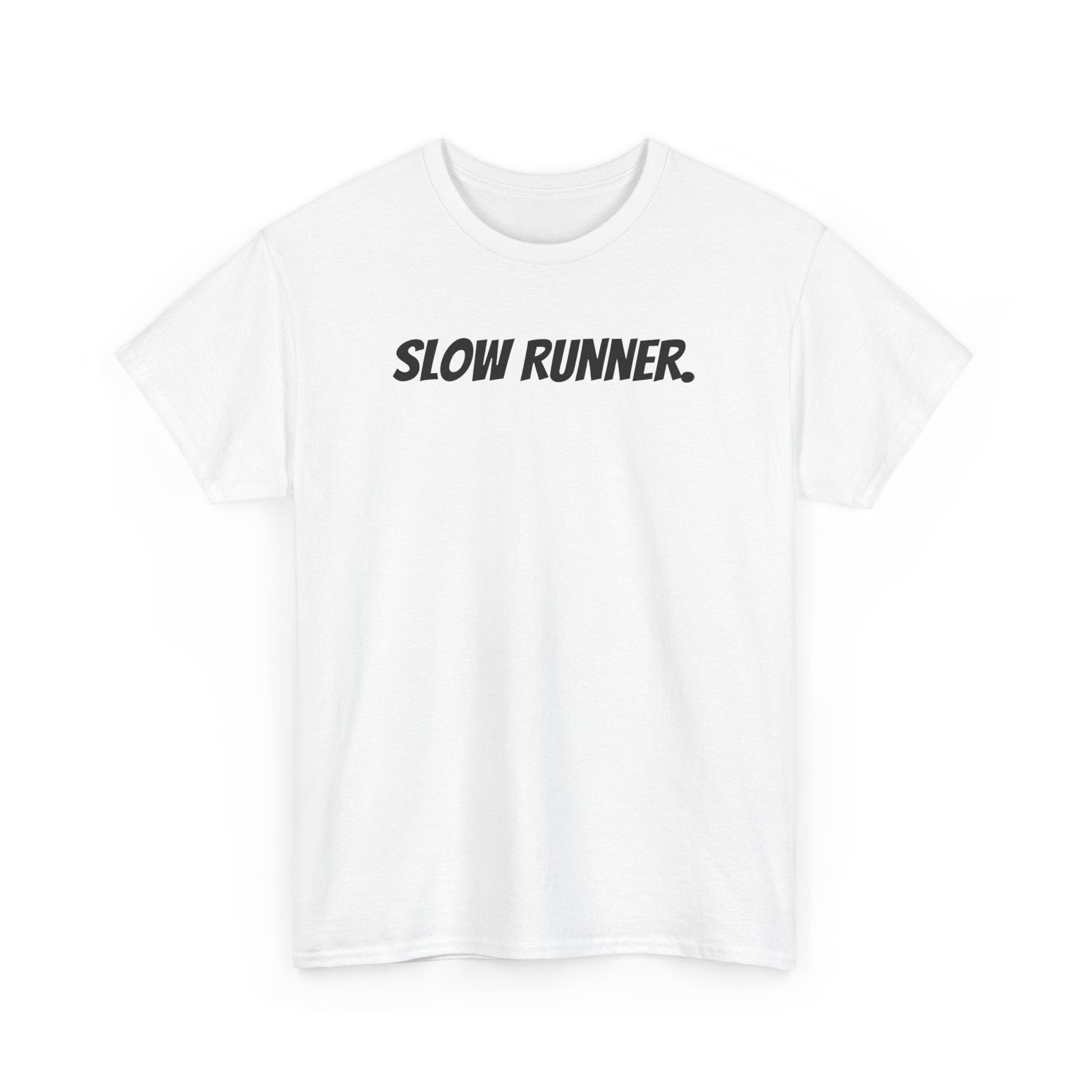 Caution - Slow Runner - Unisex Heavy Cotton Tee - Forward Gear Athletics