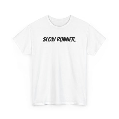 Caution - Slow Runner - Unisex Heavy Cotton Tee - Forward Gear Athletics