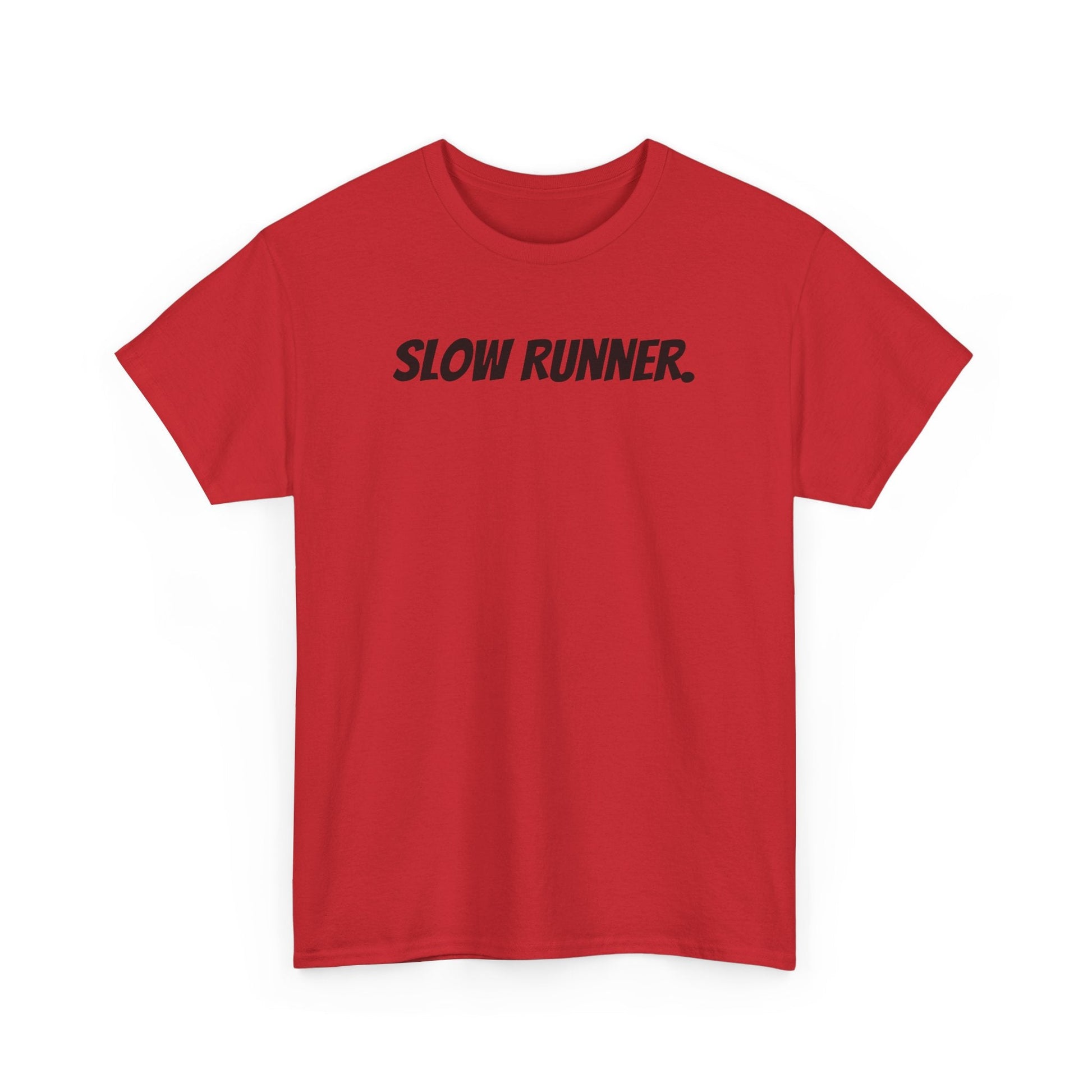 Caution - Slow Runner - Unisex Heavy Cotton Tee - Forward Gear Athletics