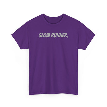 Caution - Slow Runner - Unisex Heavy Cotton Tee - Forward Gear Athletics