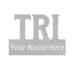 Custom Name - TRI - Die-Cut Metal Sign