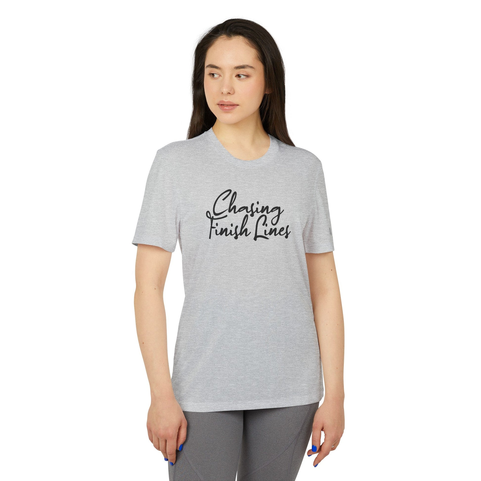 Chasing Finish Lines - adidas® Unisex Sport T - shirt - Forward Gear Athletics