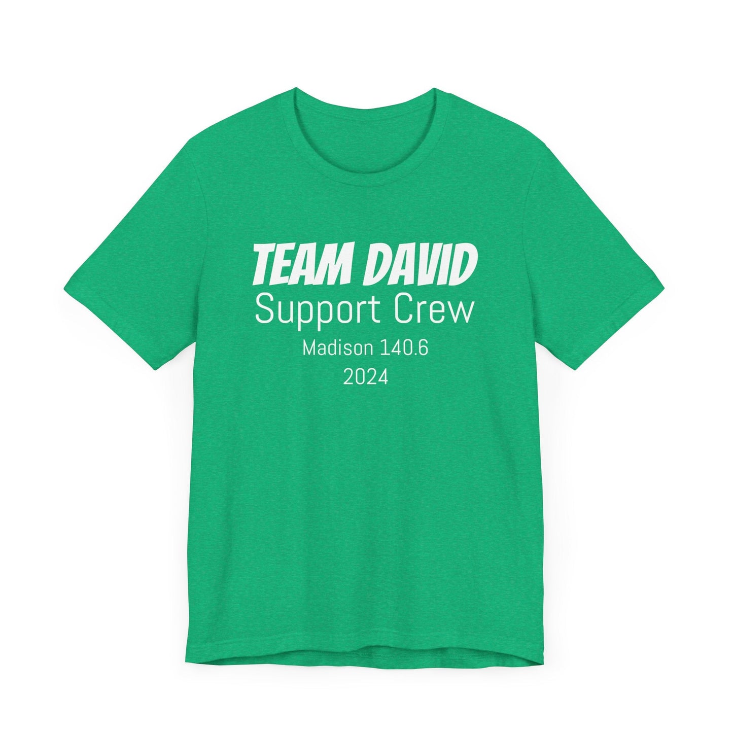 Customized Race Support Crew T-Shirt - 3 Personalization Fields: Name, Race, and Year - Unisex - Forward Gear Athletics