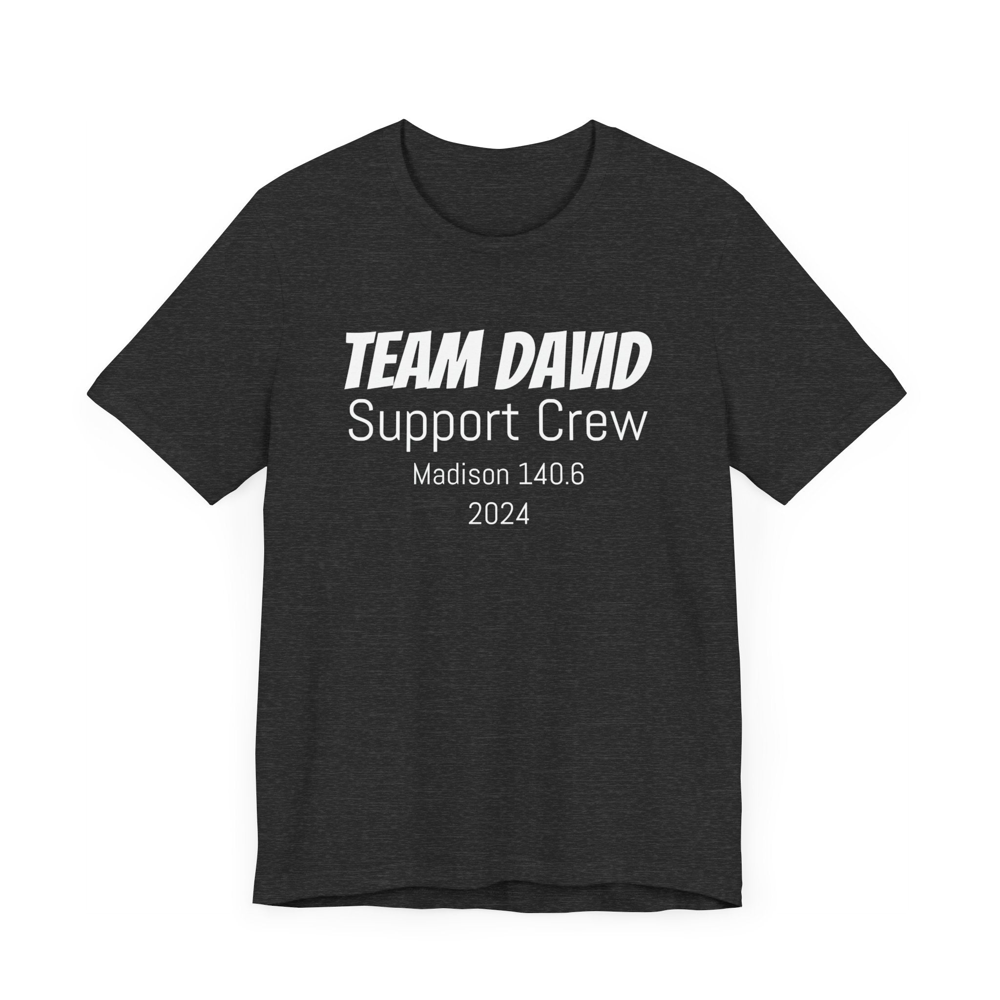 Customized Race Support Crew T-Shirt - 3 Personalization Fields: Name, Race, and Year - Unisex - Forward Gear Athletics