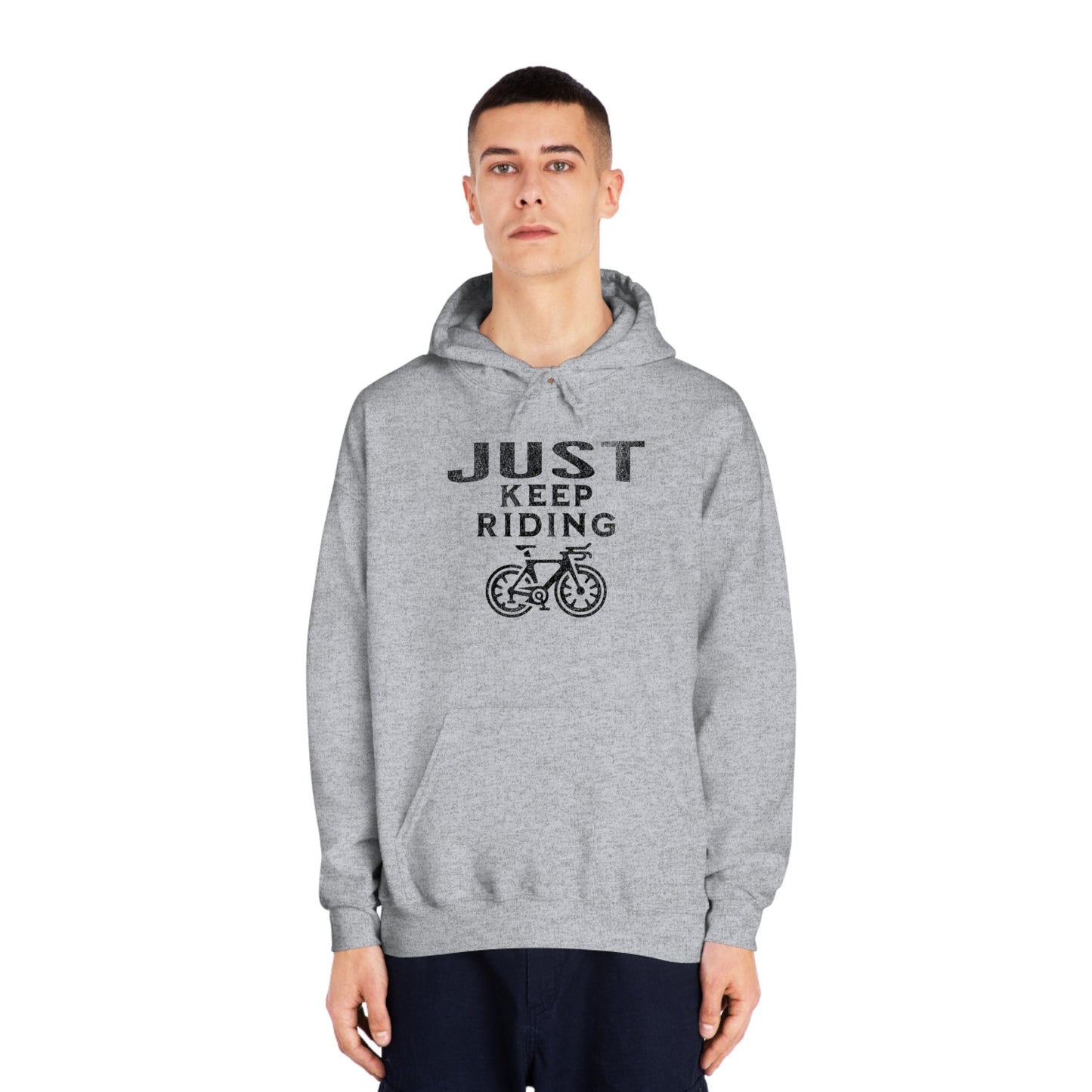 Cycling - Just Keep Moving (Black print) Hoodie - Unisex - Forward Gear Athletics