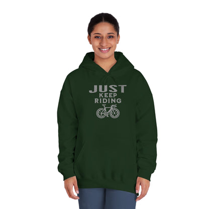 Cycling - Just Keep Moving (Grey print) Hoodie - Unisex - Forward Gear Athletics