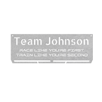 Custom Name - RUNNER Medal Hanger - Die-Cut Metal Sign