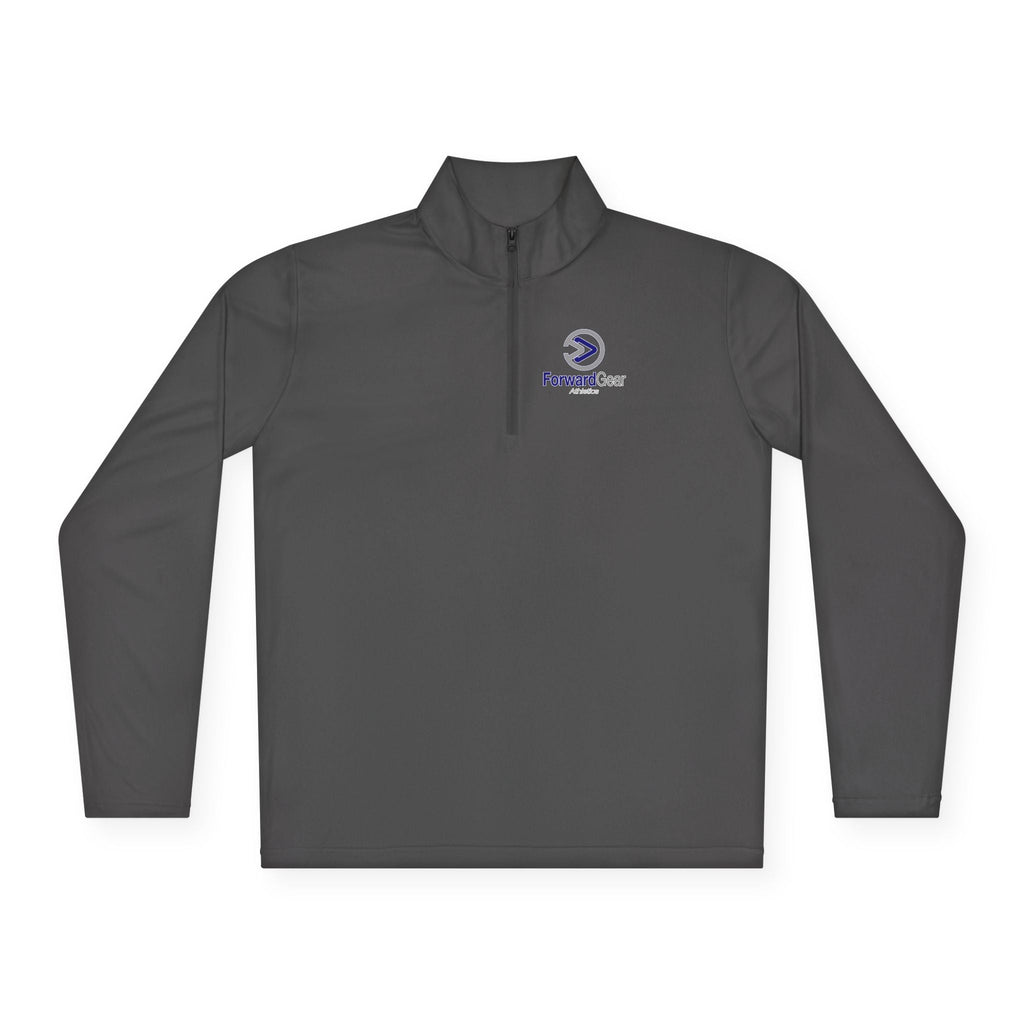 Forward Gear Athletics Branded Unisex Quarter - Zip Pullover - Grey - Forward Gear Athletics