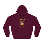 Gobble Till You Wobble - Turkey Behind - Unisex DryBlend® Hooded Sweatshirt - Forward Gear Athletics