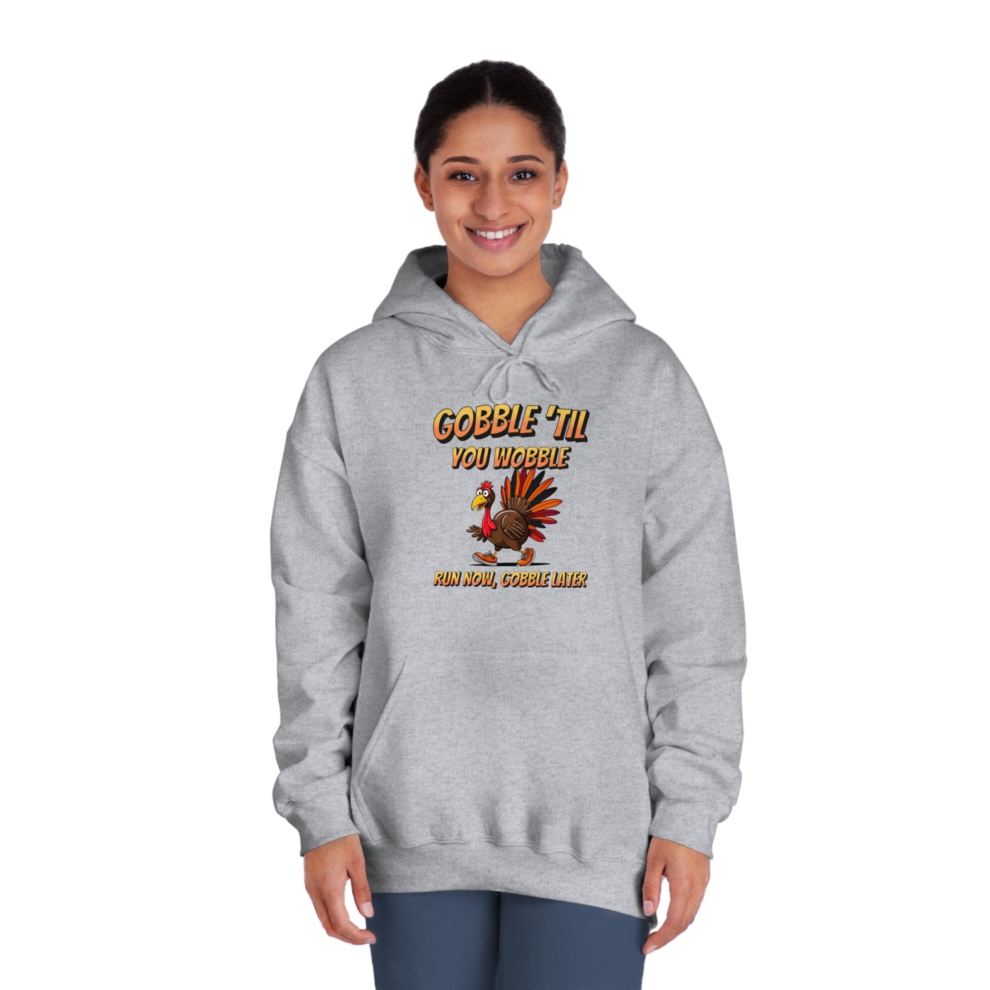 Gobble Till You Wobble - Unisex DryBlend® Hooded Sweatshirt - Forward Gear Athletics