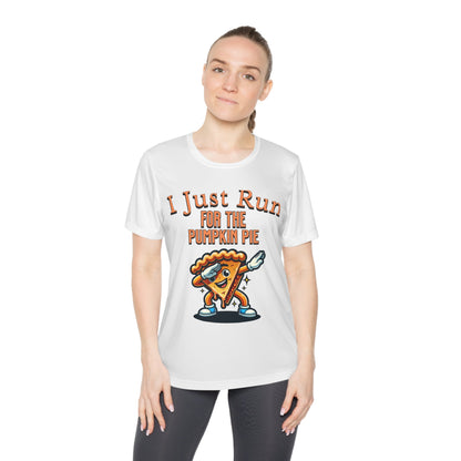 I Just Run for the Pumpkin Pie - Dabbing Pie - Ladies Competitor Tee - Forward Gear Athletics