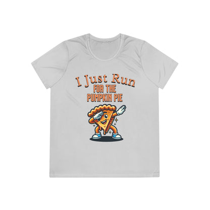 I Just Run for the Pumpkin Pie - Dabbing Pie - Ladies Competitor Tee - Forward Gear Athletics