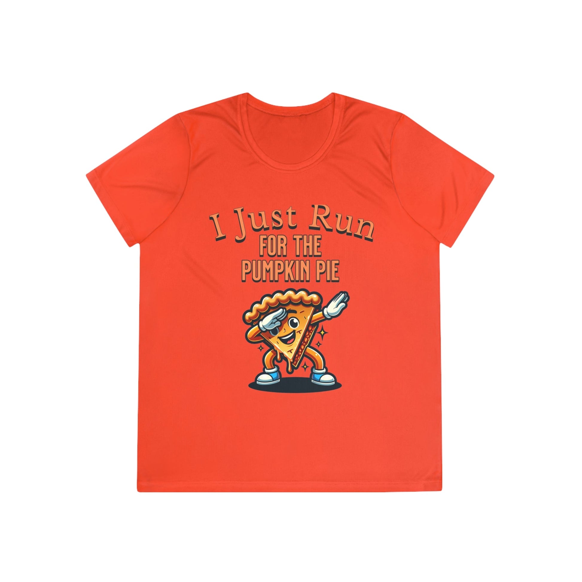 I Just Run for the Pumpkin Pie - Dabbing Pie - Ladies Competitor Tee - Forward Gear Athletics