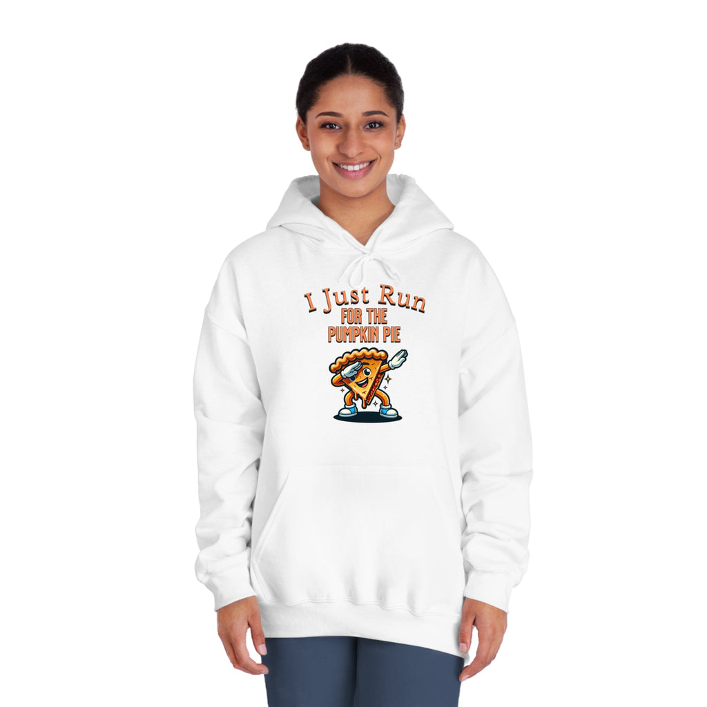 I Just Run for the Pumpkin Pie - Dabbing Pie - Unisex DryBlend® Hooded Sweatshirt - Forward Gear Athletics