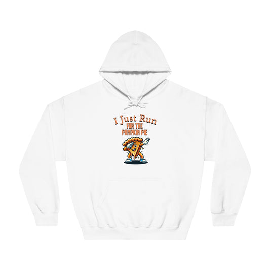 I Just Run for the Pumpkin Pie - Dabbing Pie - Unisex DryBlend® Hooded Sweatshirt - Forward Gear Athletics