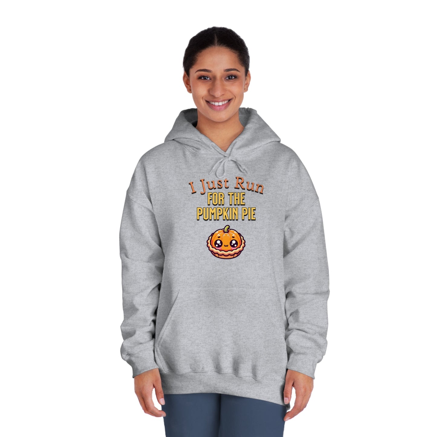 I Just Run for the Pumpkin Pie - Unisex DryBlend® Hooded Sweatshirt - Forward Gear Athletics