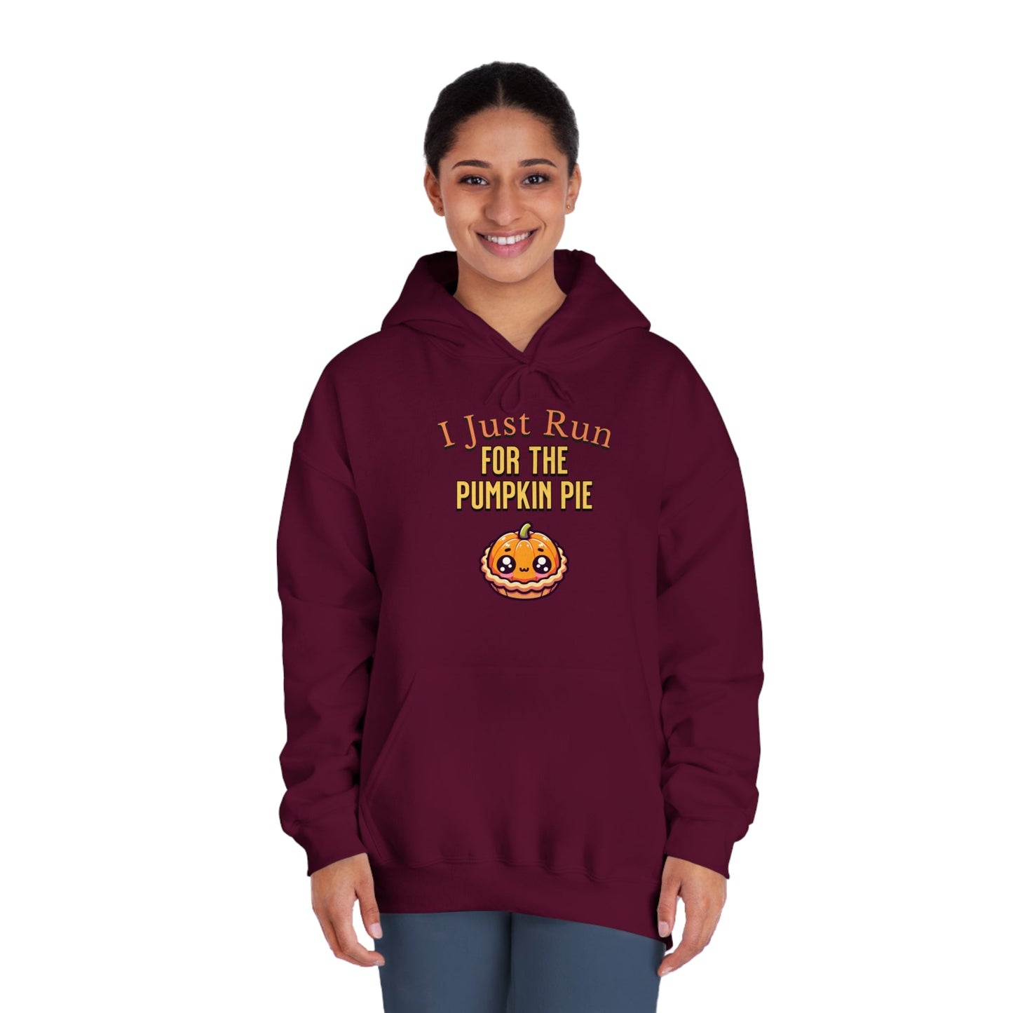 I Just Run for the Pumpkin Pie - Unisex DryBlend® Hooded Sweatshirt - Forward Gear Athletics