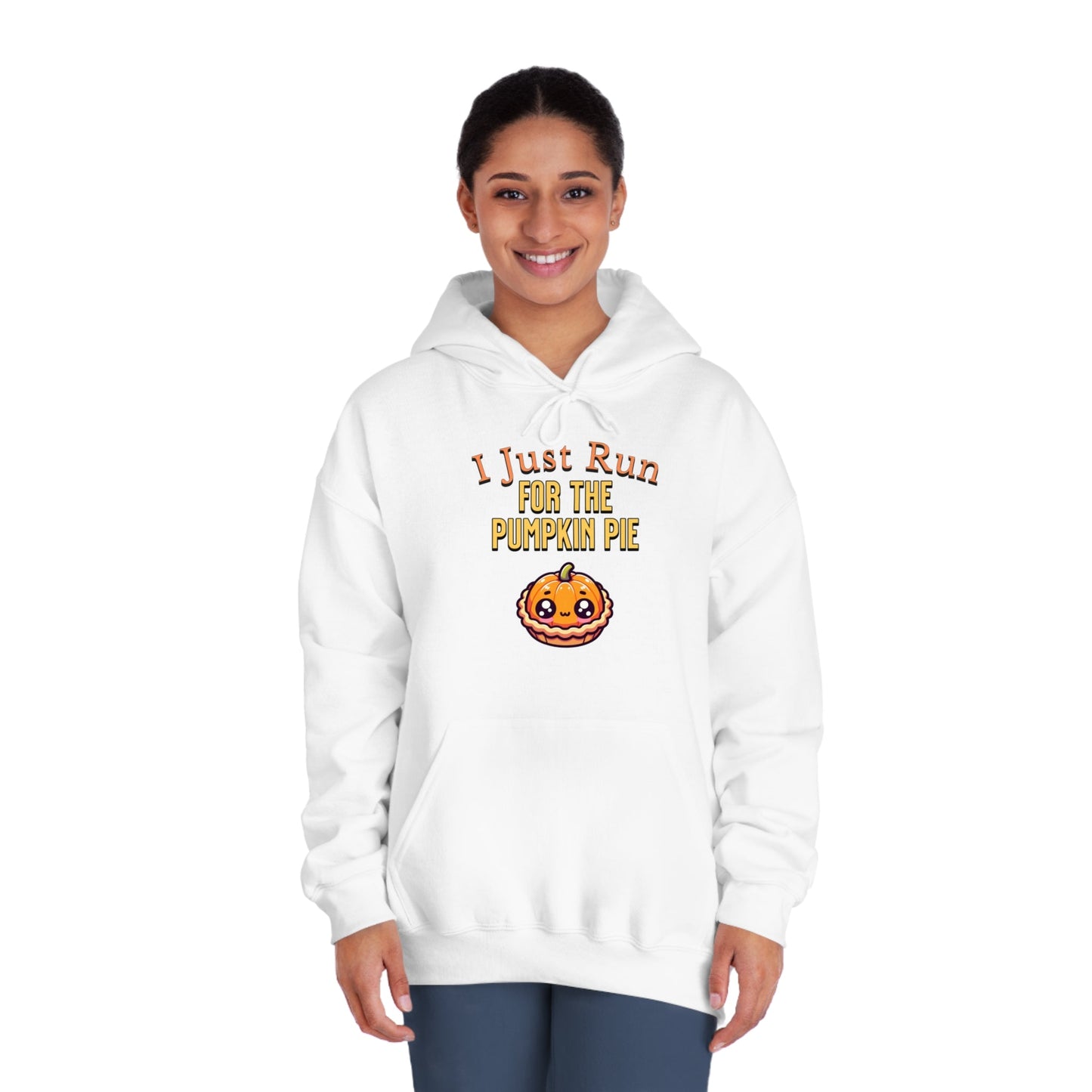 I Just Run for the Pumpkin Pie - Unisex DryBlend® Hooded Sweatshirt - Forward Gear Athletics