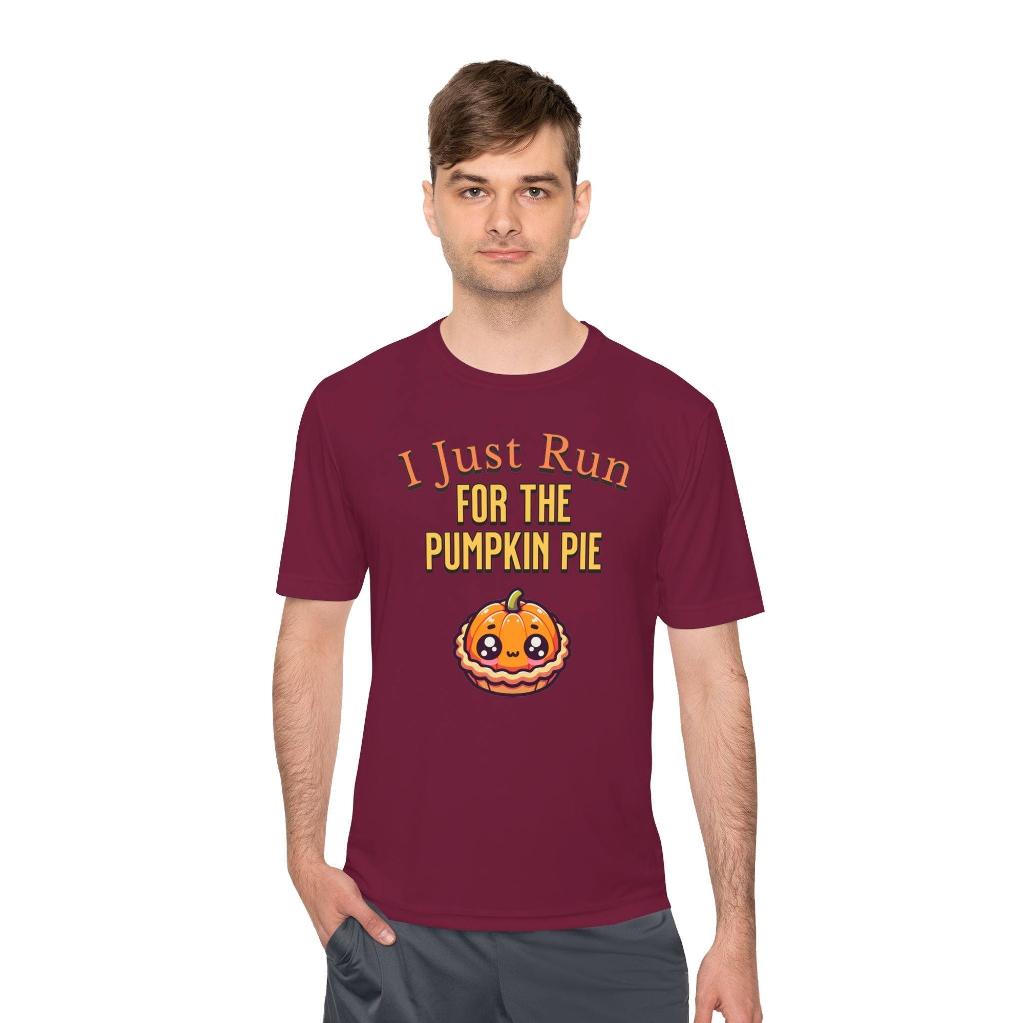 I Just Run for the Pumpkin Pie - Unisex Moisture Wicking Tee - Forward Gear Athletics
