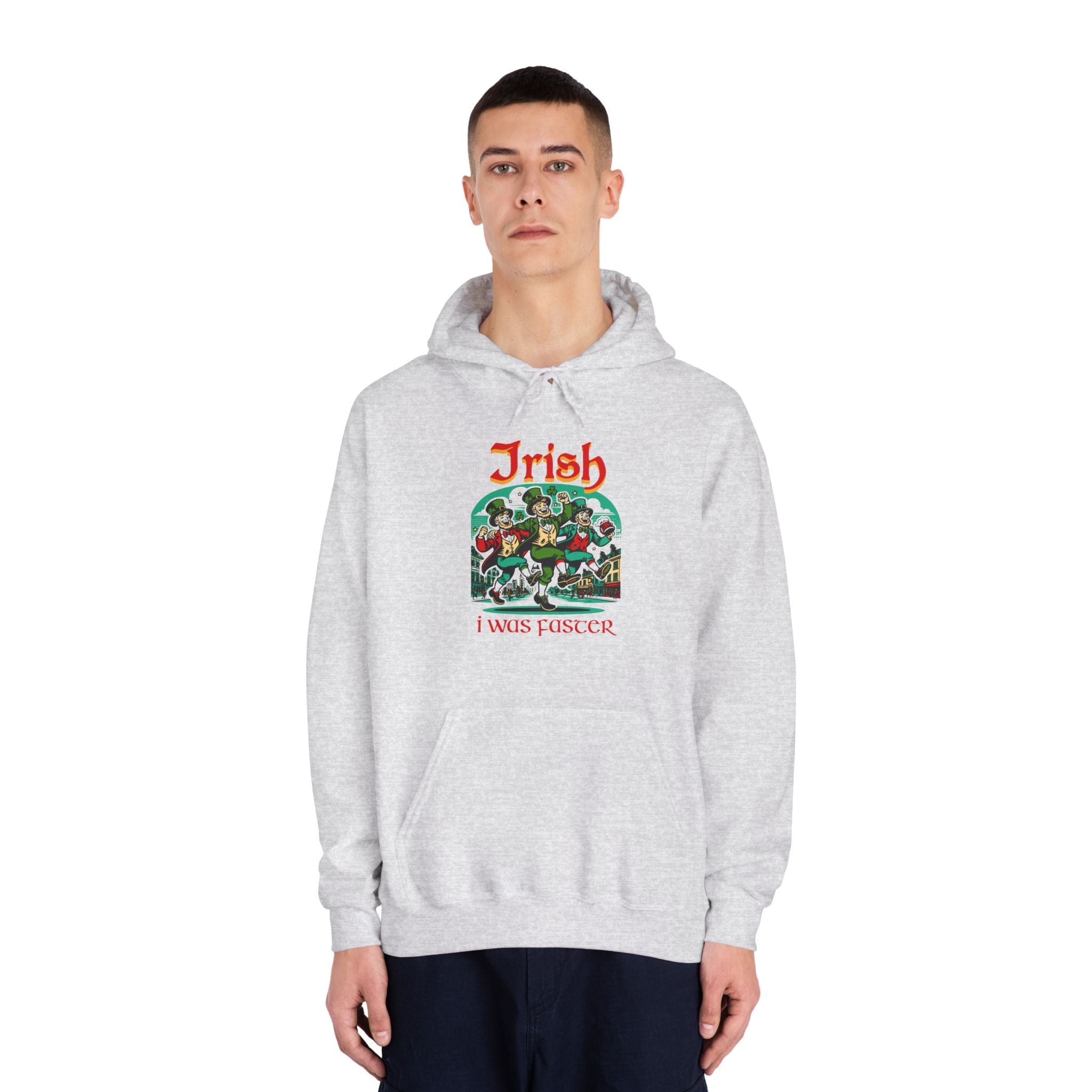 Irish I Was Faster - Unisex DryBlend Hooded Sweatshirt - Forward Gear Athletics