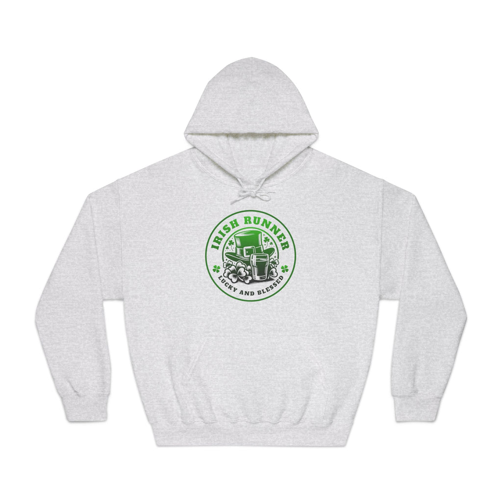 Irish Runner Lucky and Blessed - Unisex DryBlend Hooded Sweatshirt - Forward Gear Athletics