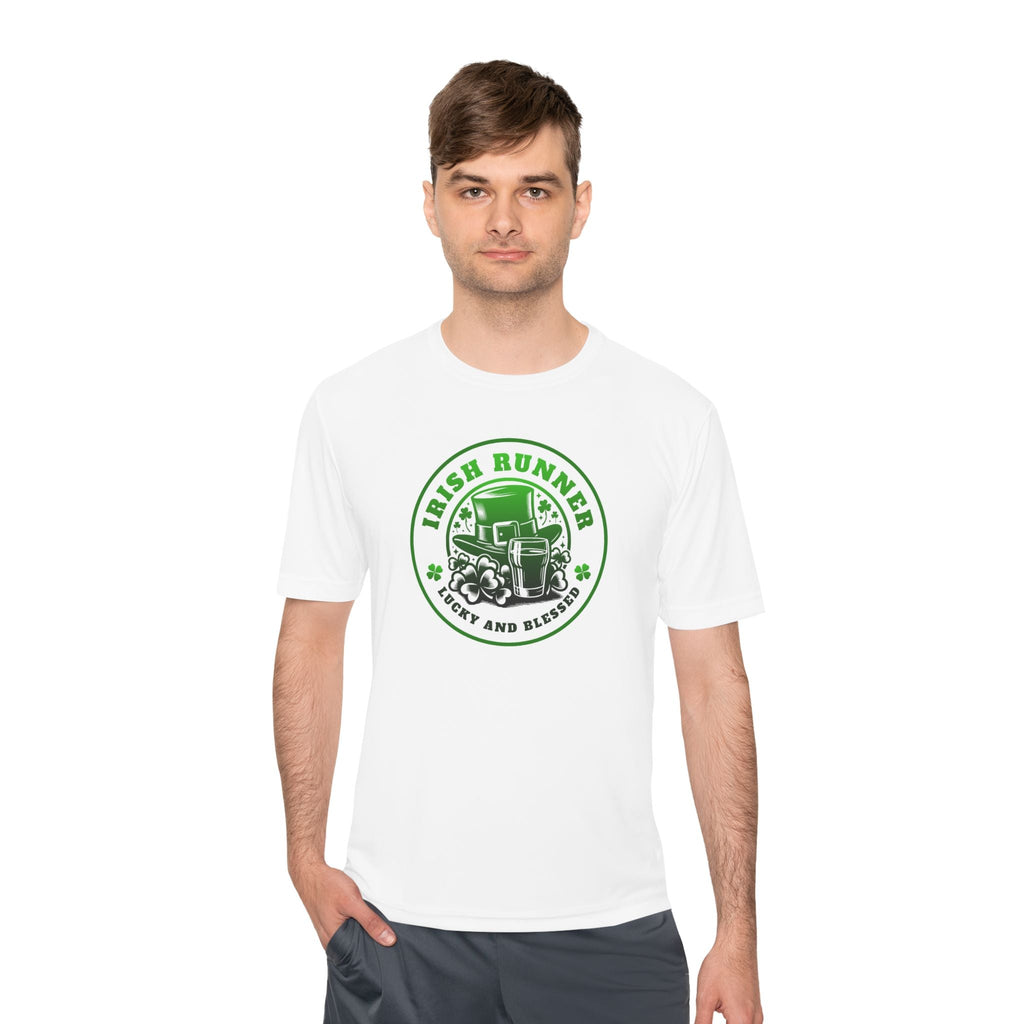 Irish Runner Lucky and Blessed - Unisex Moisture Wicking Tee - Forward Gear Athletics