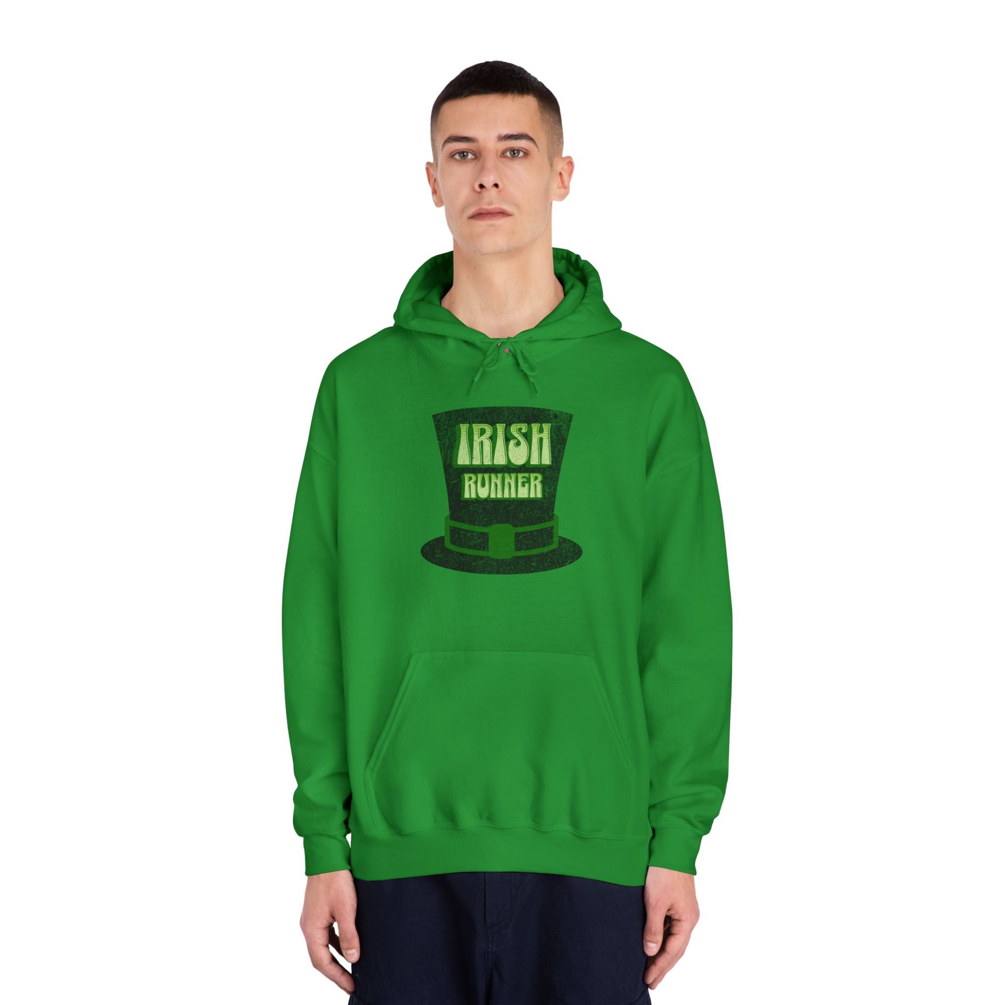 Irish Runner - Unisex DryBlend Hooded Sweatshirt - Forward Gear Athletics
