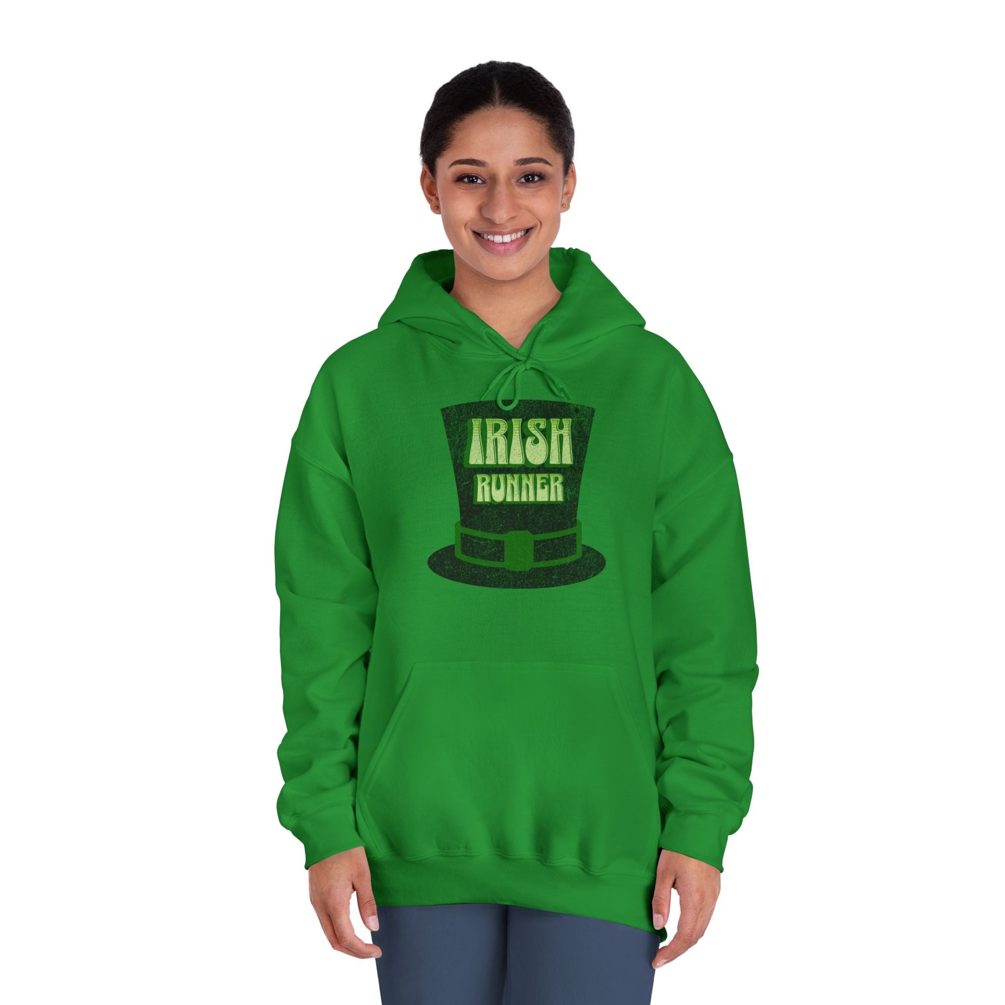 Irish Runner - Unisex DryBlend Hooded Sweatshirt - Forward Gear Athletics