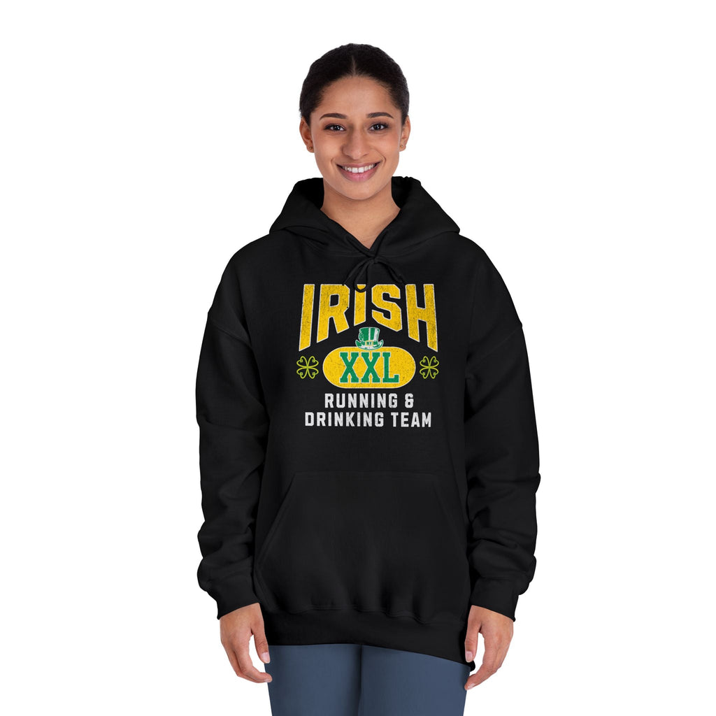 Irish Running and Drinking Team - Unisex DryBlend Hooded Sweatshirt - Forward Gear Athletics