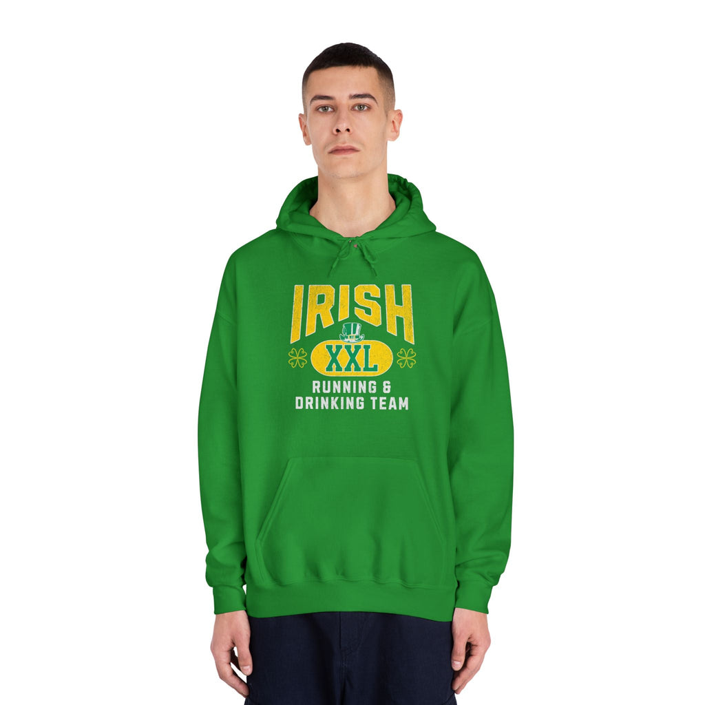 Irish Running and Drinking Team - Unisex DryBlend Hooded Sweatshirt - Forward Gear Athletics