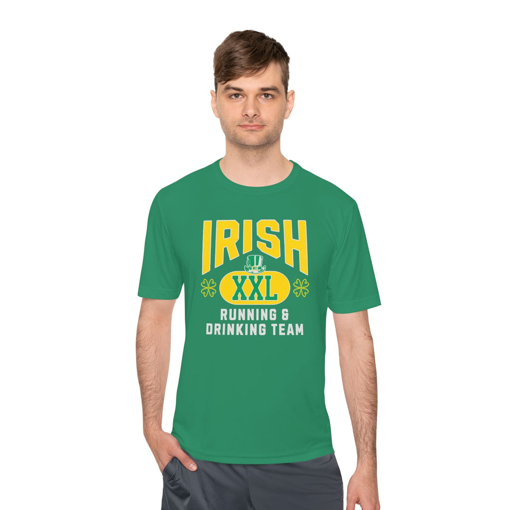 Irish Running and Drinking Team - Unisex Moisture Wicking Tee - Forward Gear Athletics