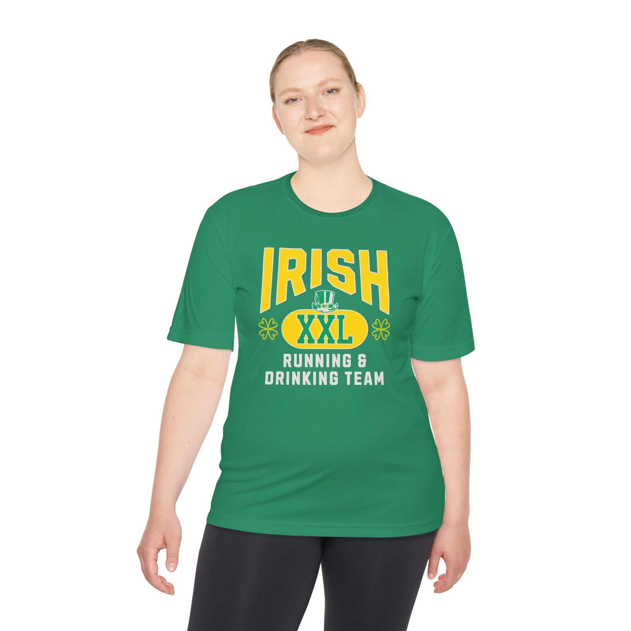 Irish Running and Drinking Team - Unisex Moisture Wicking Tee - Forward Gear Athletics