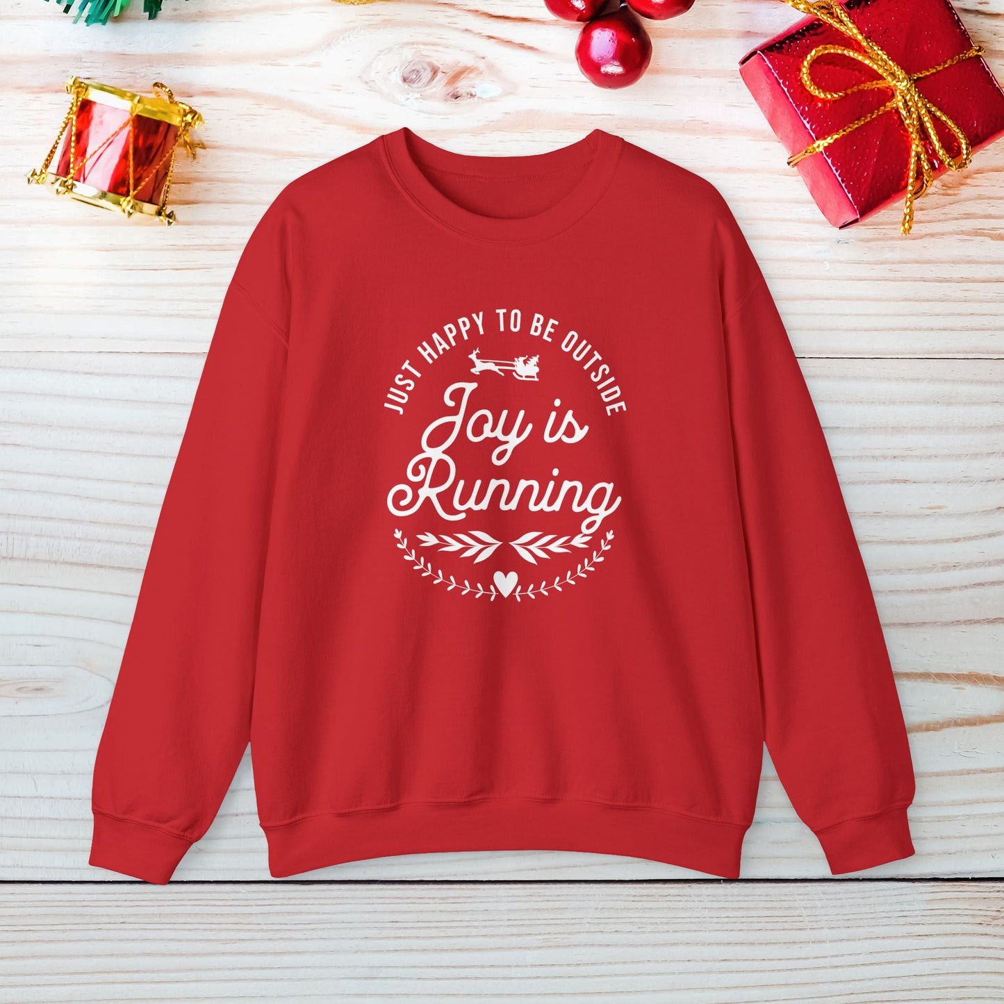 Joy is Running - Unisex Crewneck Sweatshirt - Forward Gear Athletics