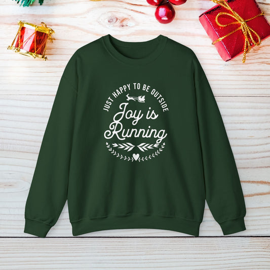 Joy is Running - Unisex Crewneck Sweatshirt - Forward Gear Athletics