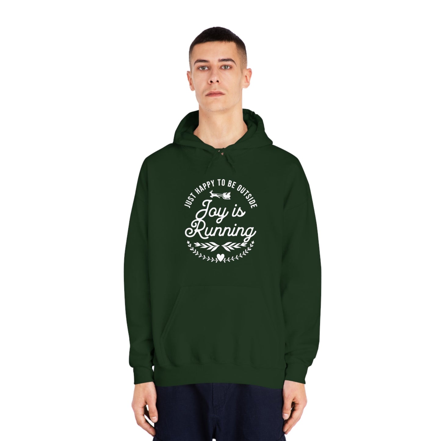 Joy is Running - Unisex DryBlend Hooded Sweatshirt - Forward Gear Athletics