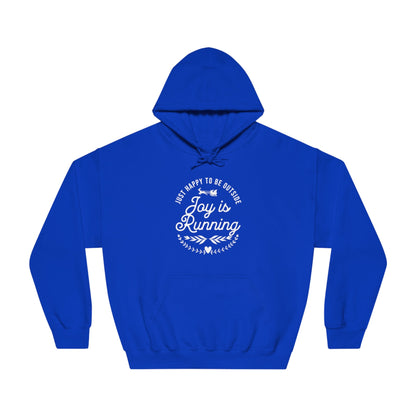 Joy is Running - Unisex DryBlend Hooded Sweatshirt - Forward Gear Athletics