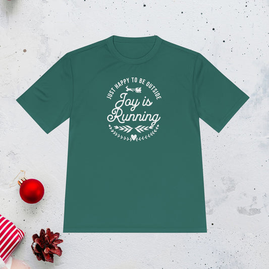 Joy is Running - Unisex Moisture Wicking Tee - Forward Gear Athletics