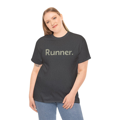 Just a Runner - Unisex Heavy Cotton Tee - Forward Gear Athletics