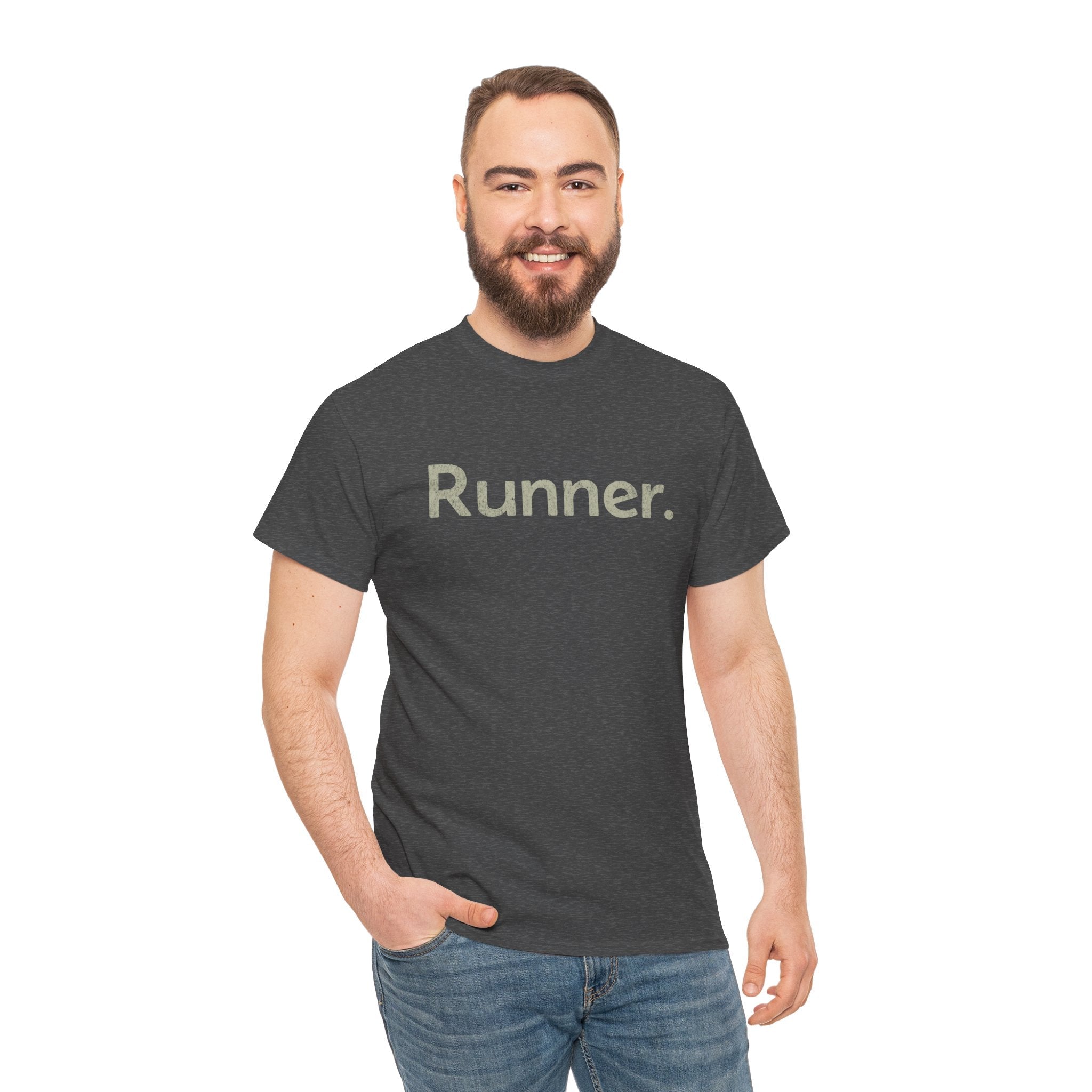 Just a Runner - Unisex Heavy Cotton Tee - Forward Gear Athletics