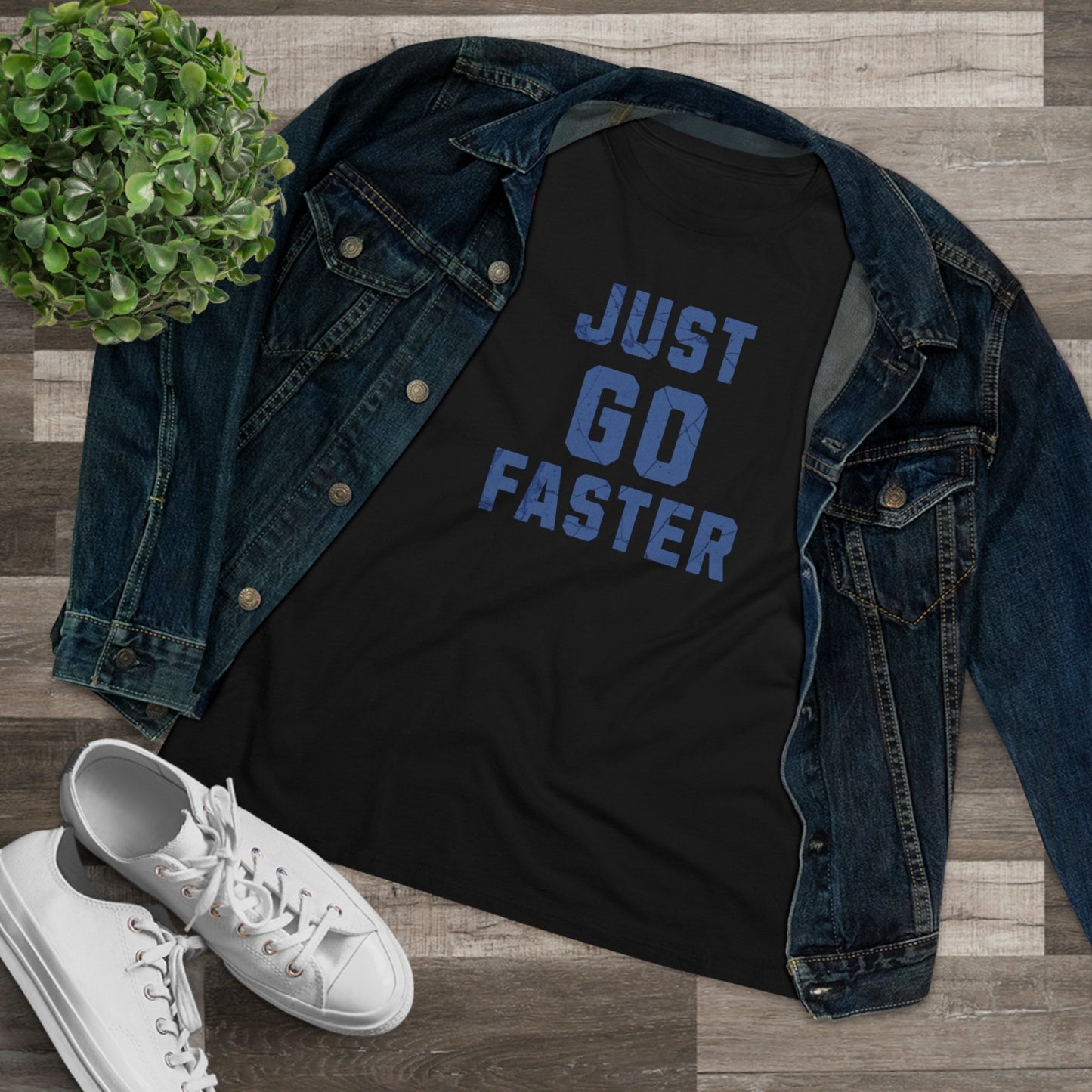 Just Go Faster - Women's Cotton Tee - Forward Gear Athletics