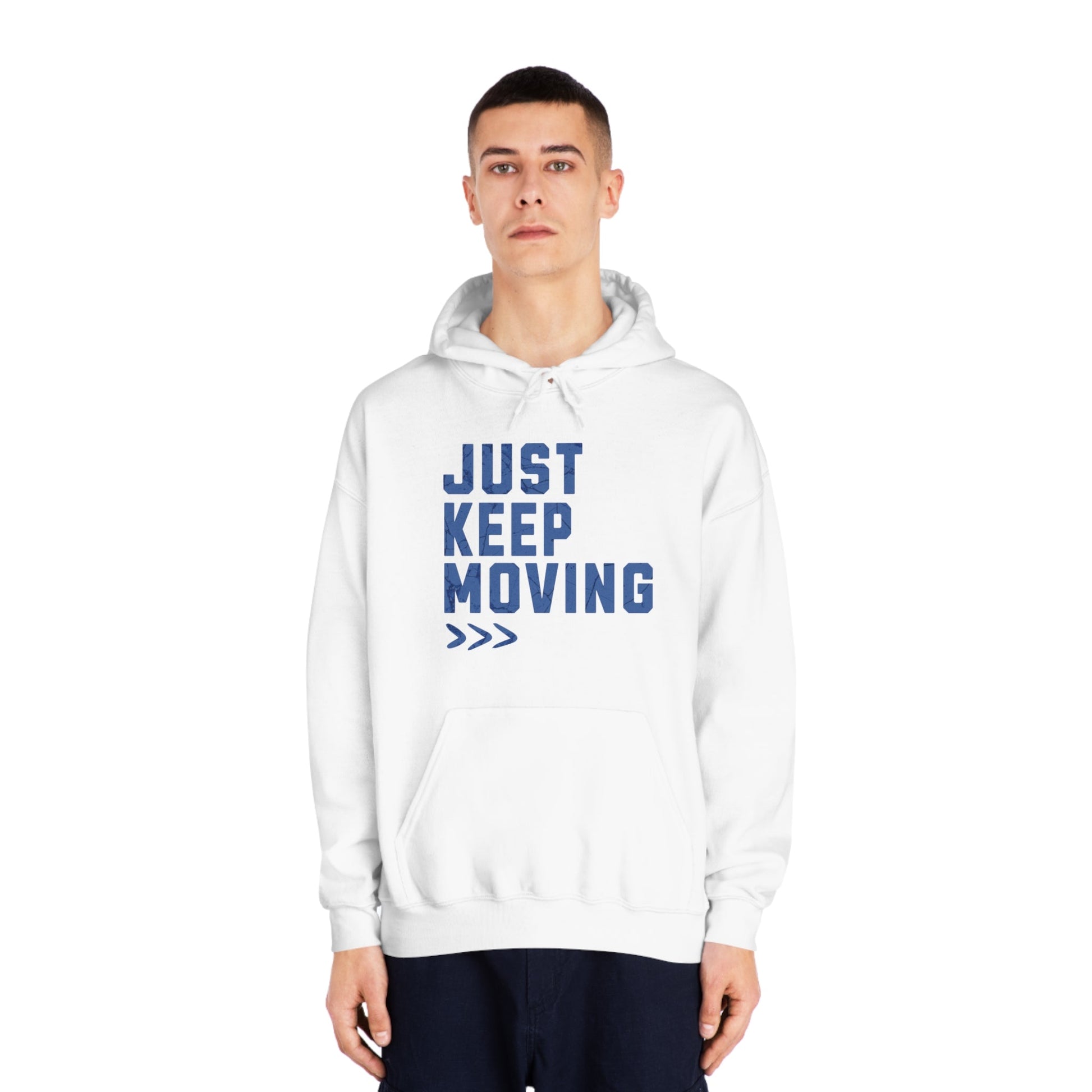 Just Keep Moving Forward - DryBlend® Hooded Sweatshirt - Forward Gear Athletics