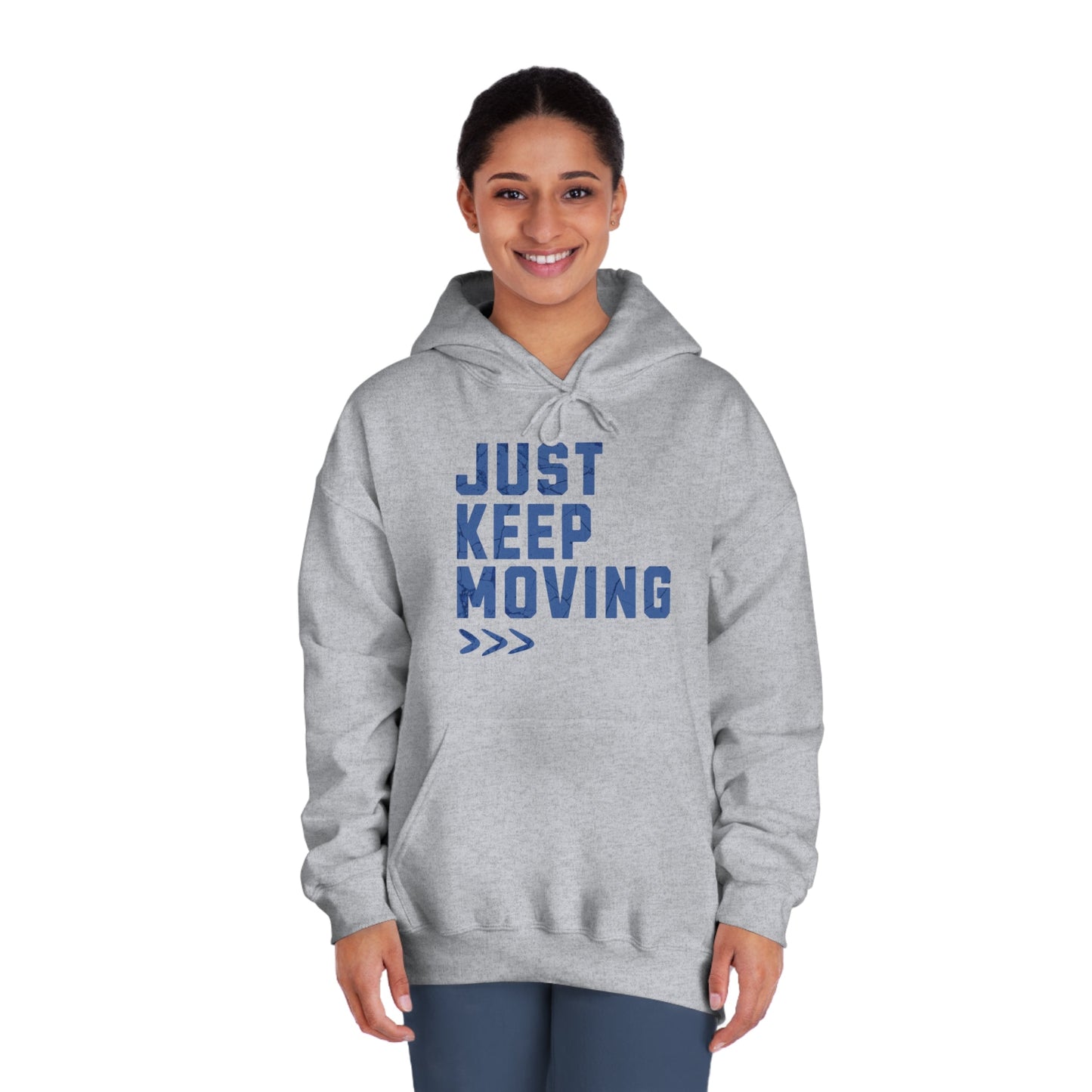 Just Keep Moving Forward - DryBlend® Hooded Sweatshirt - Forward Gear Athletics