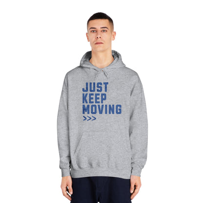 Just Keep Moving Forward - DryBlend® Hooded Sweatshirt - Forward Gear Athletics