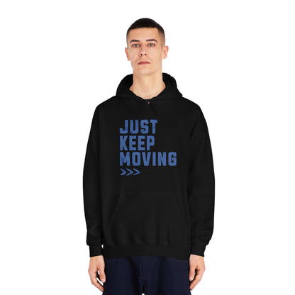 Just Keep Moving Forward - DryBlend® Hooded Sweatshirt - Forward Gear Athletics