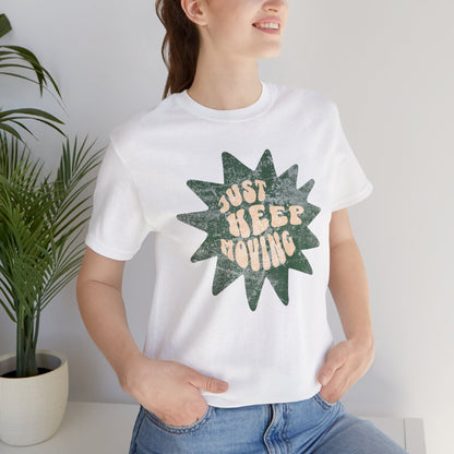 Just Keep Running - No Bad Vibes - Run T-Shirt - Forward Gear Athletics