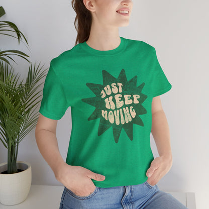 Just Keep Running - No Bad Vibes - Run T-Shirt - Forward Gear Athletics