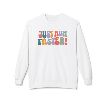 Just Run Faster - Rainbow Retro Sweatshirt - Unisex - Forward Gear Athletics